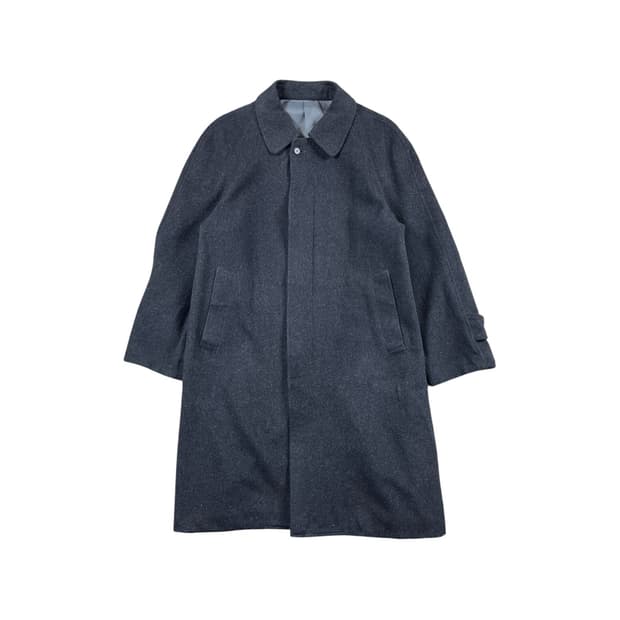 Vintage 울혼방 챠콜컬러 발마칸 코트