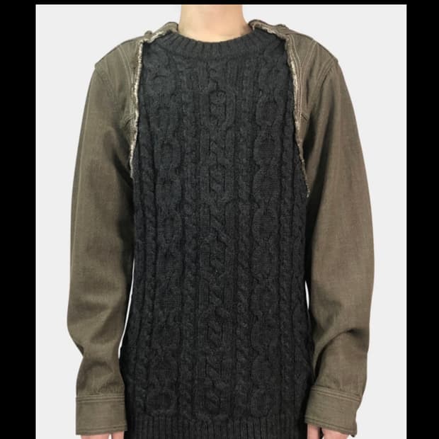 이세이미야케 믹싱 맨투맨