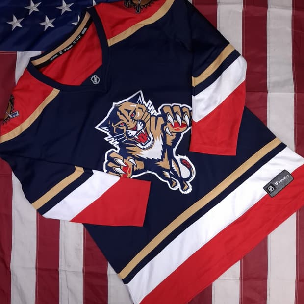 새제품 오리지날 NHL X 파나틱스 하키져지