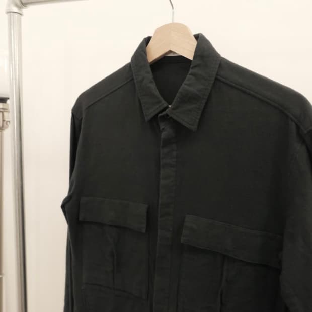 Helmut lang pocket flannel shirt
