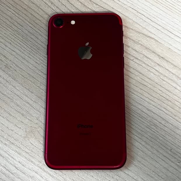 순정 아이폰 7 128gb 레드 83%