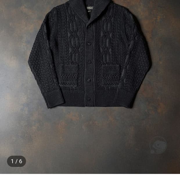 애뉴얼링 블랙솔카라 가디건 