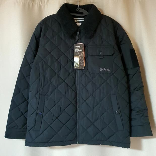 (새상품) 지프 퀄팅 경량 패딩 자켓 100
