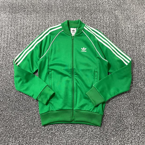 빈티지9. 아디다스 신형 슈퍼스타 트랙탑 져지 그린