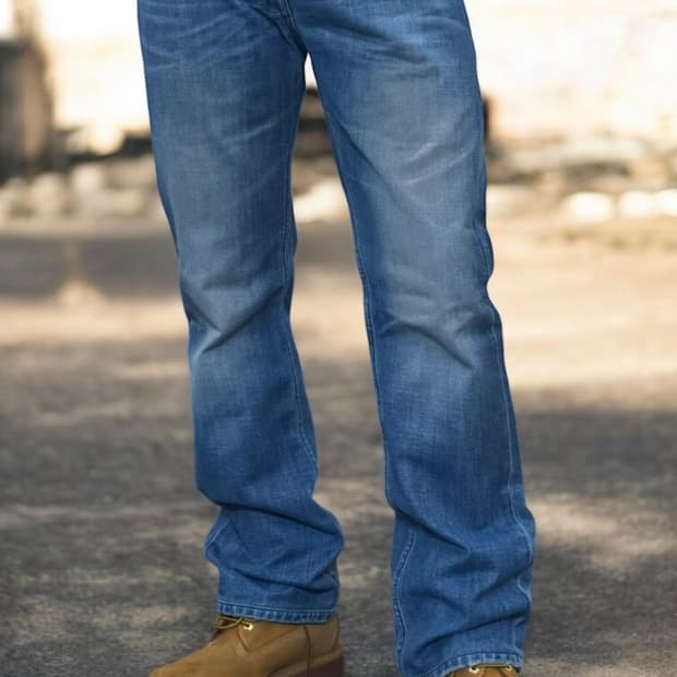 디젤 자티니 인디고 플레어 부츠컷 데님팬츠