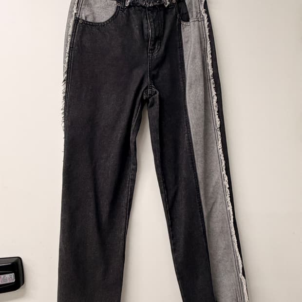 시티브리즈 Citybreeze 배색 데님 팬츠 S (새상품)