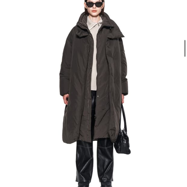 마뗑킴 레이어드 롱다운 점퍼