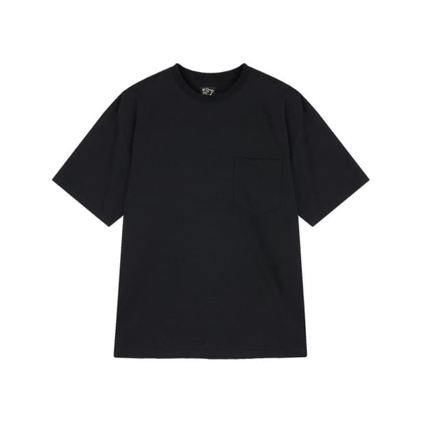 [새상품/M-L] 오어슬로우 포켓 반팔 티셔츠 블랙