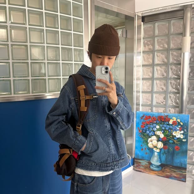 DENIM ZIPUP HOODIE 데님 지퍼 후드티