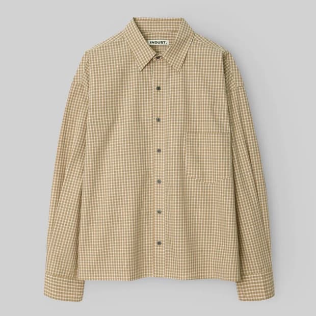 인더스트 체크셔츠 새상품