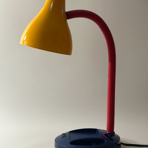 00‘s 벨기에 Massive 빈티지 테이블 조명 멤피스 스타일 램프