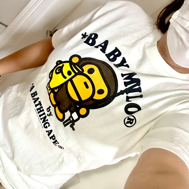 베이프 베이비 마일로 피싱 티셔츠