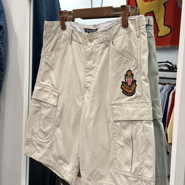 90-00s Polo Jeans 폴로 진스 밀리터리 카고 립스탑 쇼츠