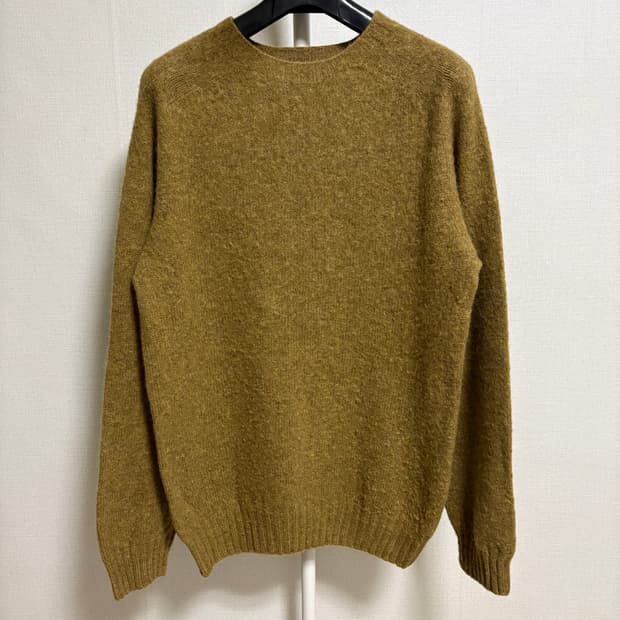 할리 오브 스코틀랜드 쉐기독 크루넥 니트 / 아스파라거스, L