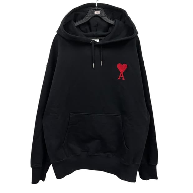 AMI 아미 하트로고 후드티