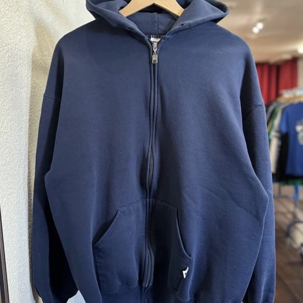 러셀 애슬레틱 후드집업 네이비