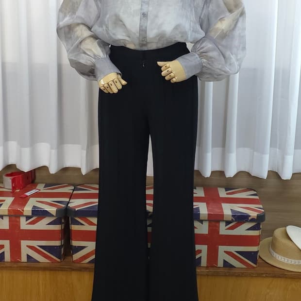 핀턱 부츠컷 슬렉스