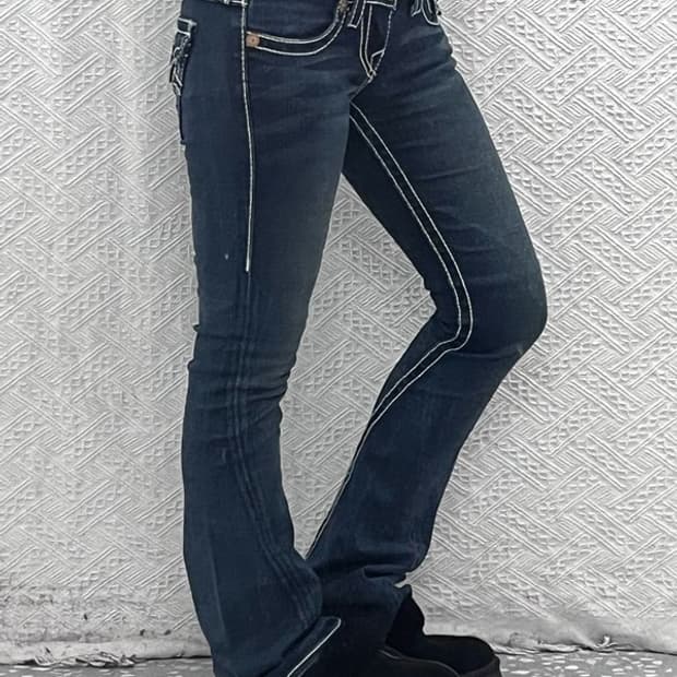 트루릴리전 조이빅티 올드스쿨 레트로 부츠컷 데님팬츠 25인치 C09027