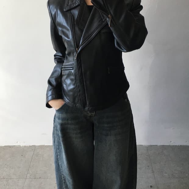 게스 라이더 레더자켓