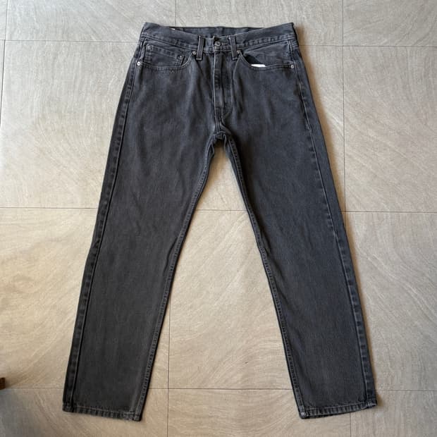 리바이스 정품 505 데님 블랙 팬츠 바지