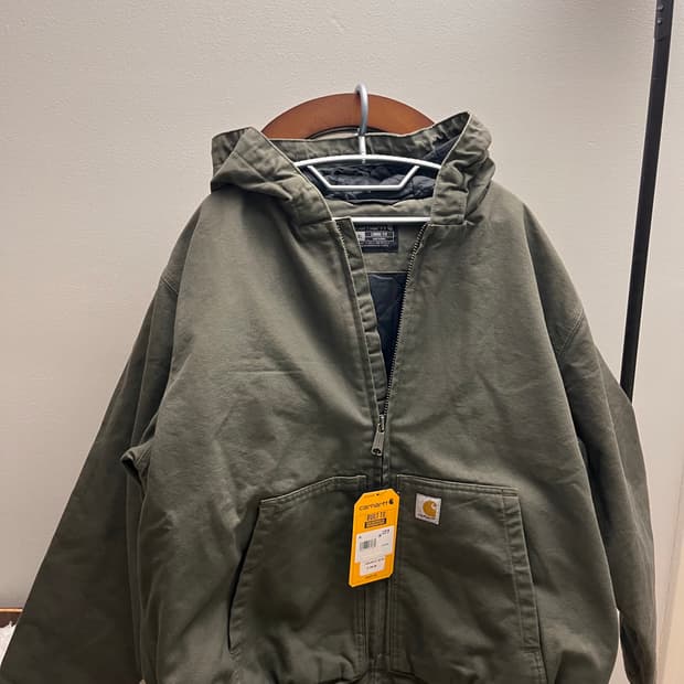 [새상품/택포함] 칼하트 J130 워시드 덕 액티브 자켓 모스 XL