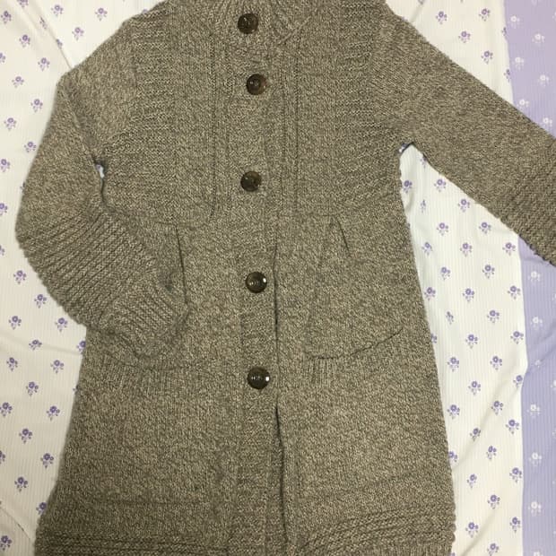 button-up knit cardigan