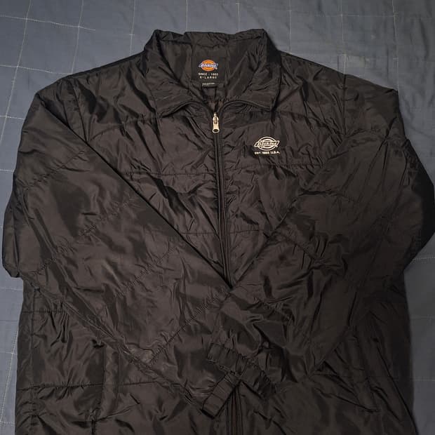 디키즈 USA 올드스쿨 블랙 퀼팅 자켓 경량패딩