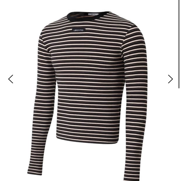 레씨토 Soft Multi Stripe T-Shirt_[Brown]