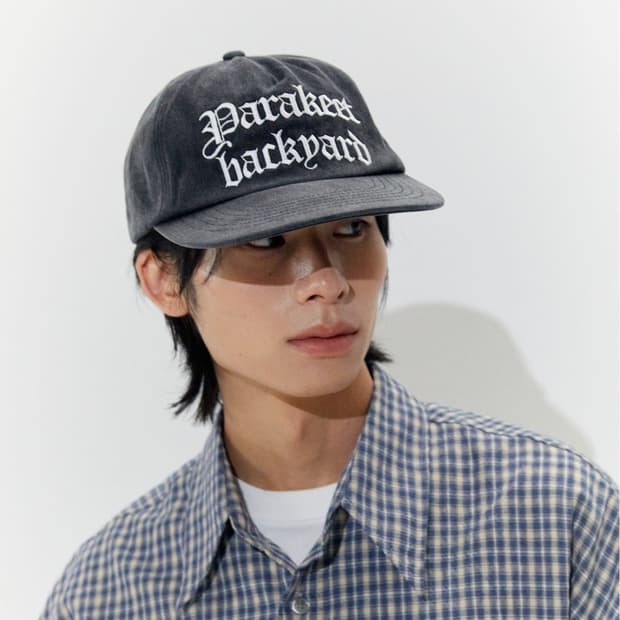 패러킷 백야드 빈티지 워시드 캡 볼캡 모자 (워시드 블랙)