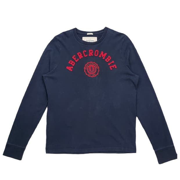 ABERCROMBIE & FITCH 네이비 롱슬리브 XXL