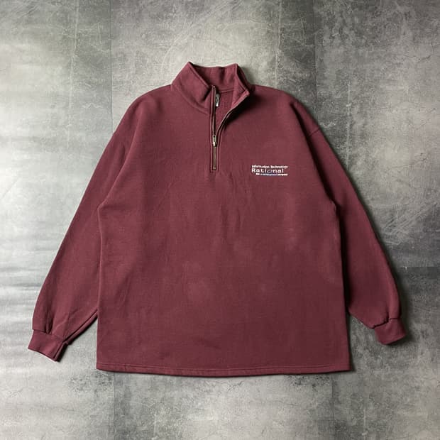 LEE 리 빈티지 와인 코튼 스웨트 셔츠