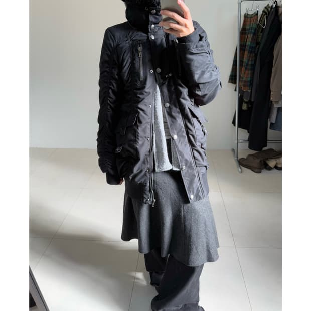 빈티지 셔링 점퍼