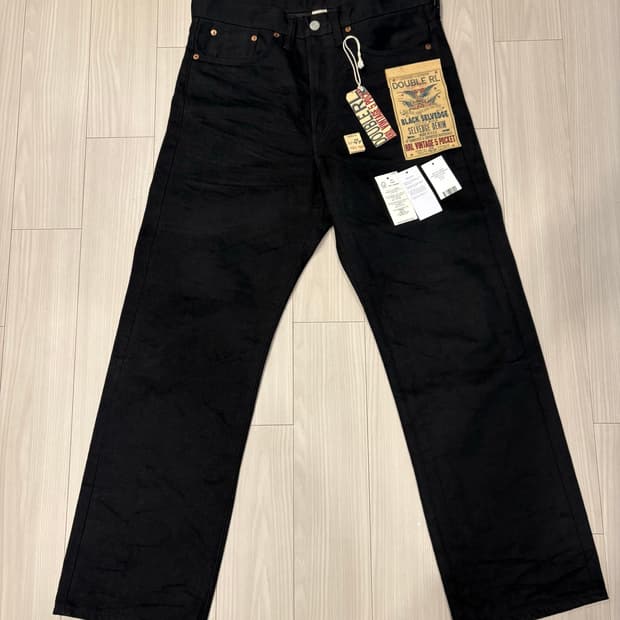 RRL 더블알엘 31/30 빈파포 블랙온블랙