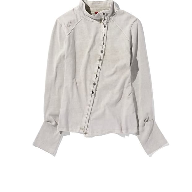 (새상품)미스치프 washed jersy shirt light beige
