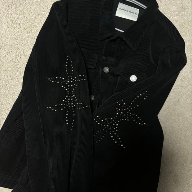 서피스에디션 코듀로이 스터드 트러커자켓M사이즈