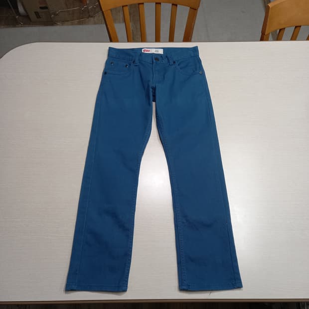 25 리바이스513 스판 슬림일자진 챠콜블루 25-291