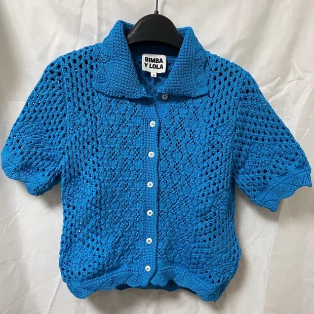 빔바이롤라 반소매 가디건