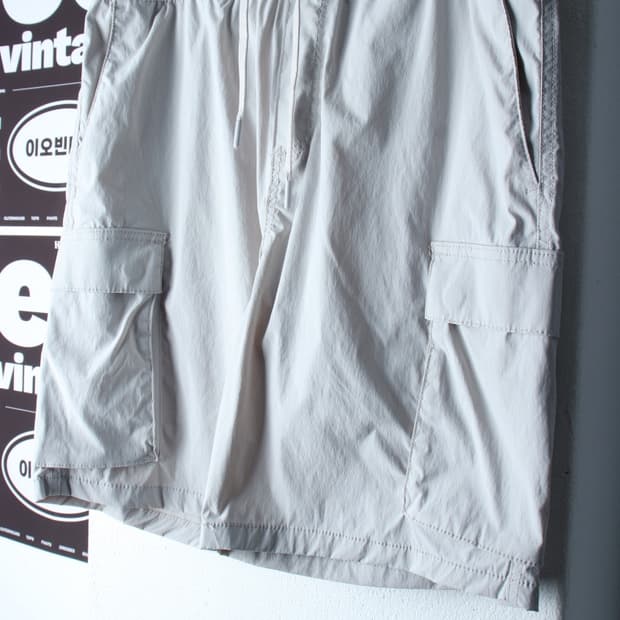 (M-XL) 에이치앤엠 반바지 팬츠 카고 밴딩 폴리-P10527