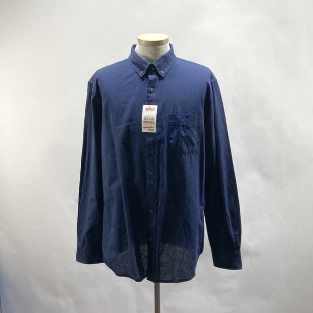스파오 택새상품 남성면린넨셔츠 네이비 XL 