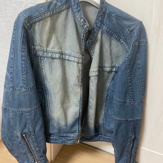 쿠어 바이커 데님 자켓 M