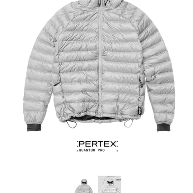 페더다운 그리드자켓 라이트그레이 L