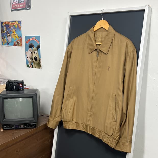 YSL 입생로랑 90s 베이지 블루종