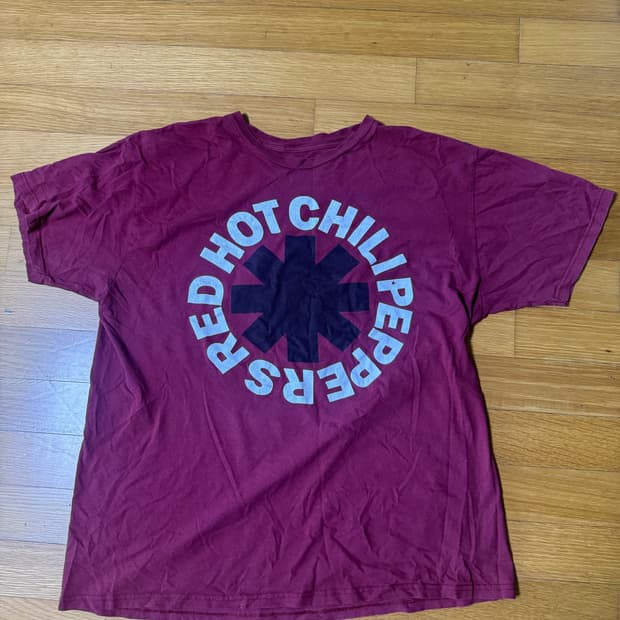 2012 Red hot chili peppers 밴드티 더블스티치