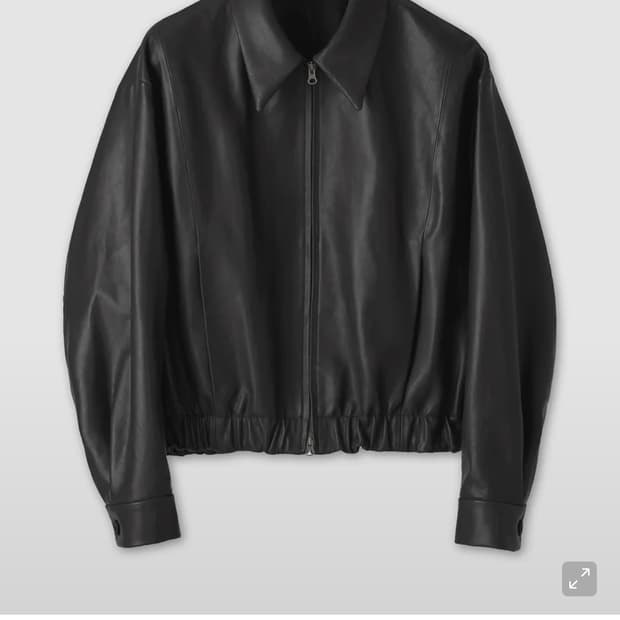 쿠어 램스킨 블루종 L