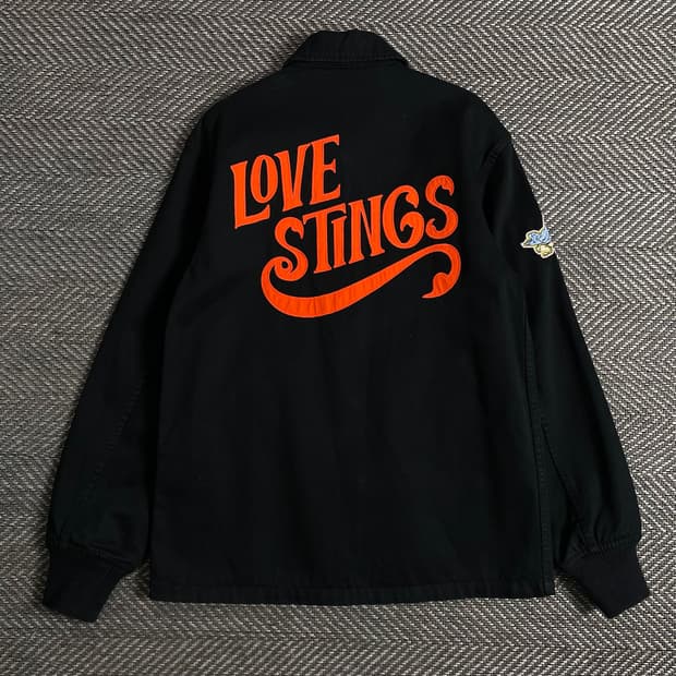 오프닝세레모니 빅로고 블랙 워크 자켓o 3064