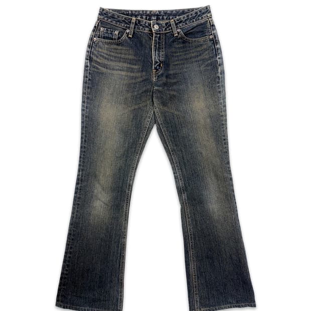 빈티지 brappers 워싱 부츠컷 팬츠