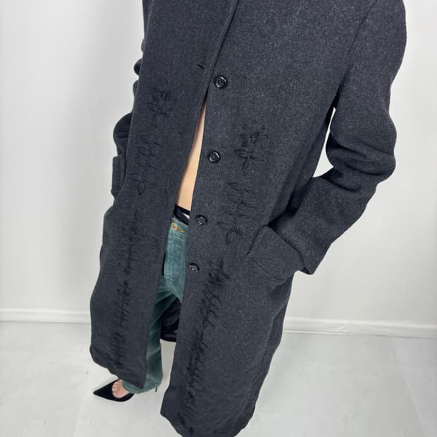 FLORAL ORIENTAL LONG COAT