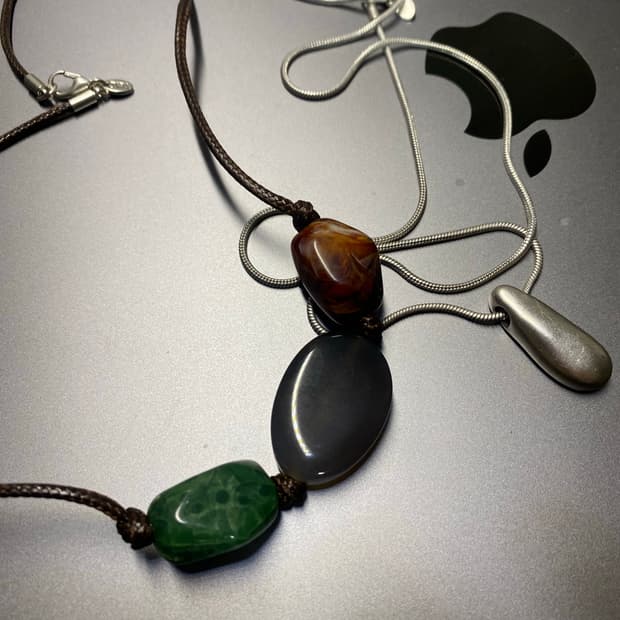 Zara 자라 콤비 네크리스 2개 세트. 자라 목걸이. 은 실버 목걸이