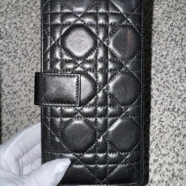 Dior 디올 클래식 램스킨 레더 장지갑 (BLACK)