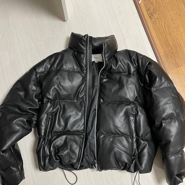 에이징ccc 비건레더 패딩 xl